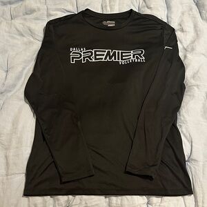 Mizuno Black Long Sleeve Volleyball Tee